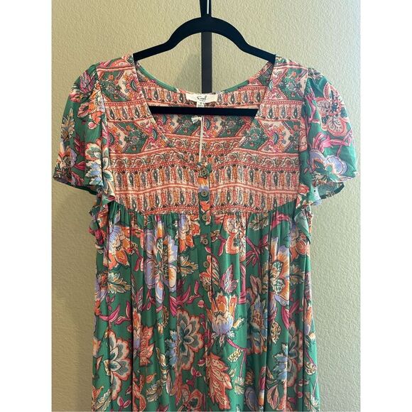 Size S Easel Los Angeles Paisely Floral Jumpsuit - Picture 5 of 8
